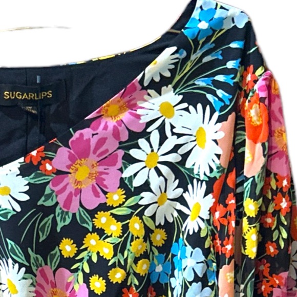 Sugarlips Lupita Floral Ways Balloon Sleeve Blouse - Picture 5 of 16